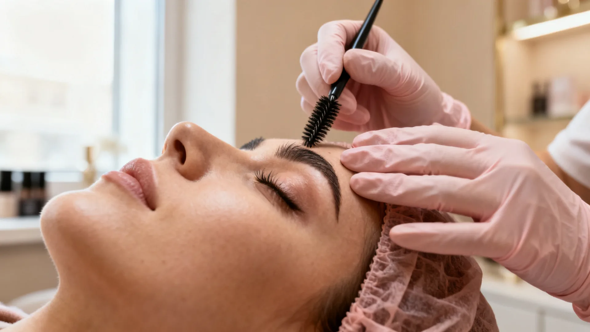 brow lamination prep